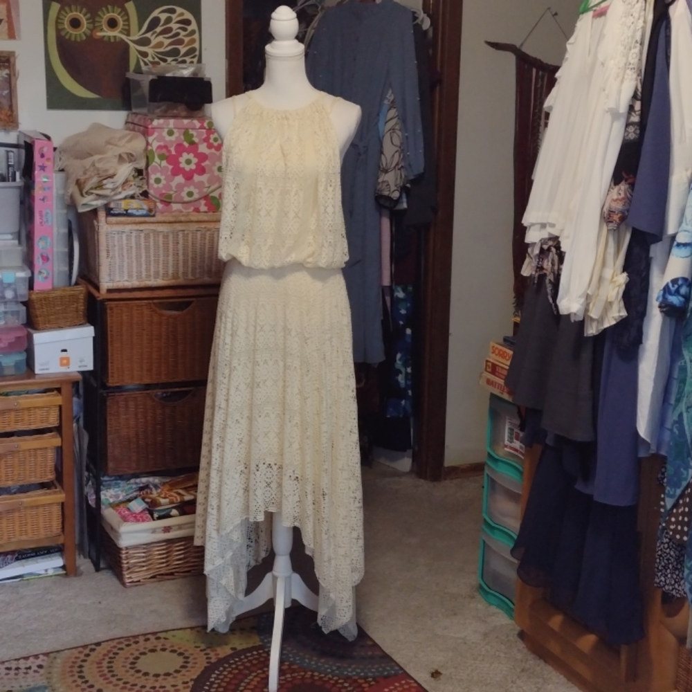 HTF INTIMATELY FREE PEOPLE asymmetrical dress MD